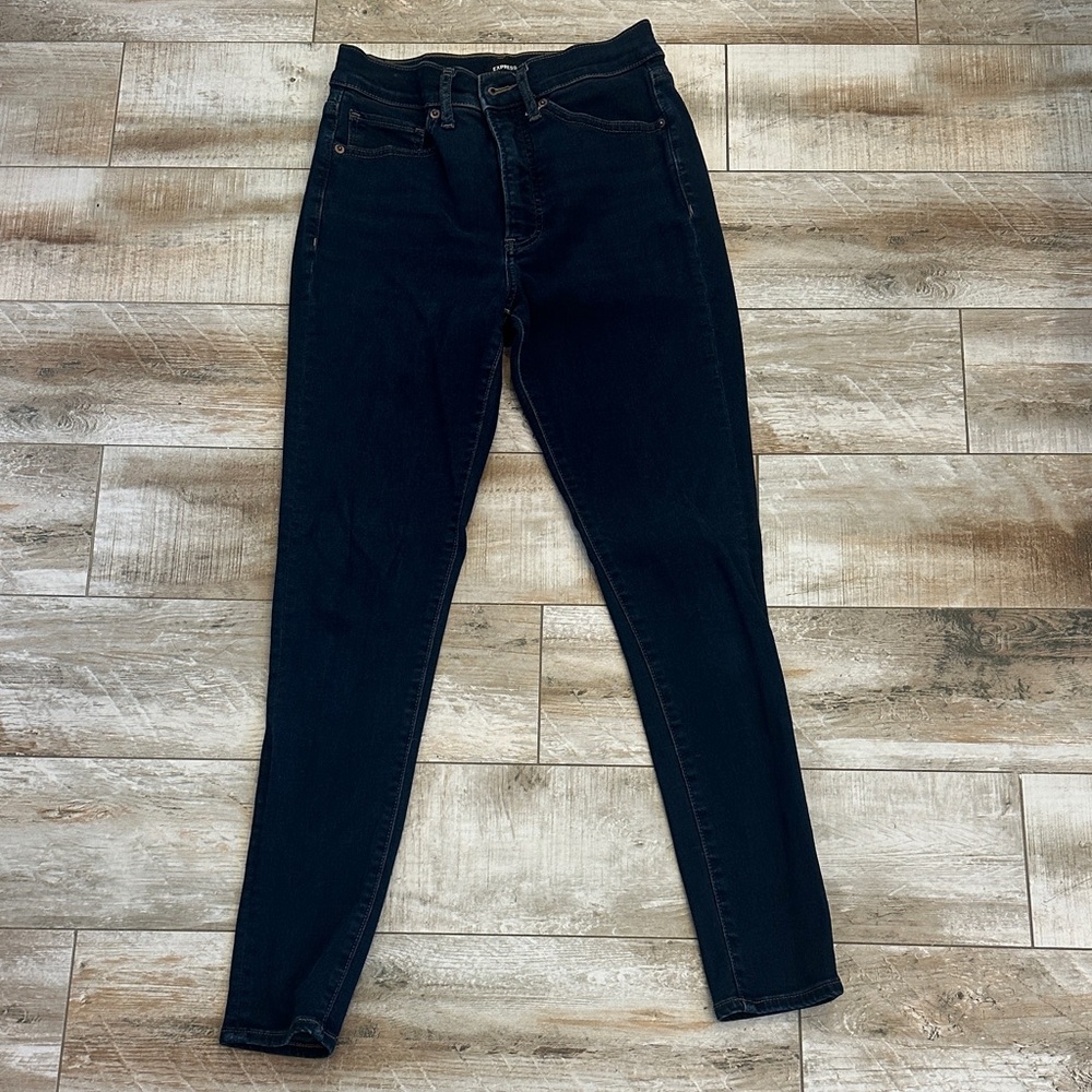 Express Dark Blue Women's Ankle Jeans